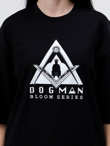 BLOOM SERIES(B07)-BLACK OVERSIZED UNISEX TSHIRT