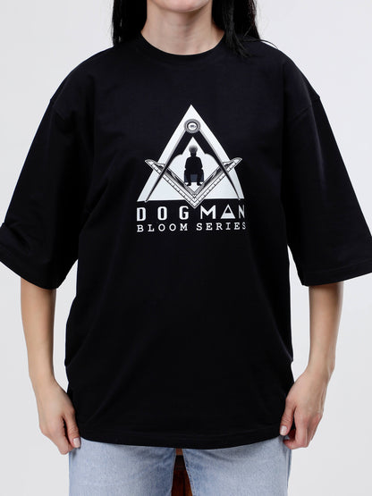 BLOOM SERIES(B01)-BLACK OVERSIZED UNISEX TSHIRT