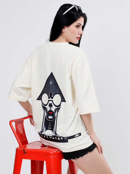 ALPHA SERIES(A02)-CREAM OVERSIZED UNISEX TSHIRT