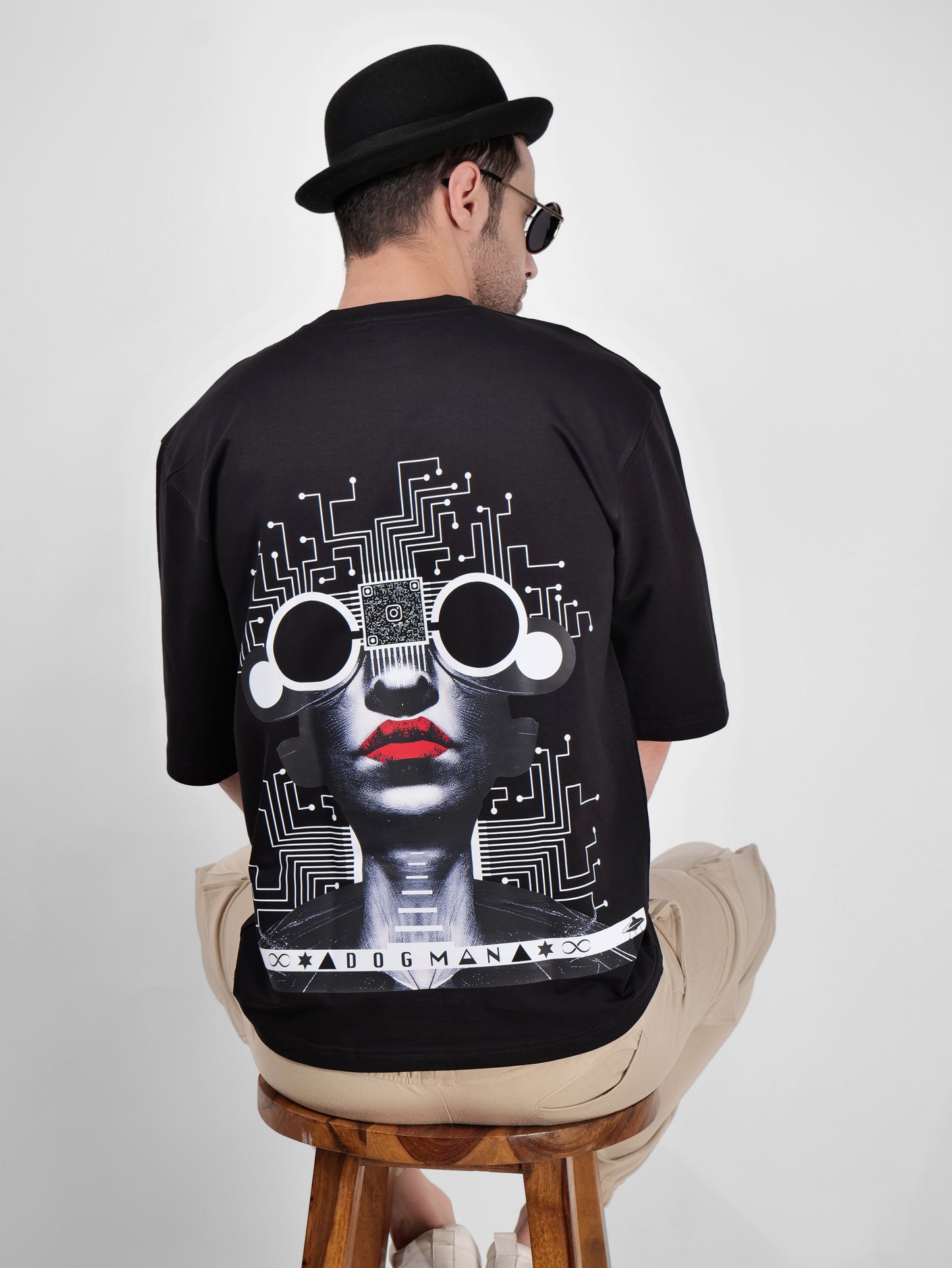 ALPHA SERIES(A09)-BLACK OVERSIZED UNISEX TSHIRT